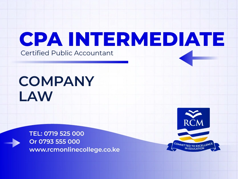 Company Law, RCM Online College