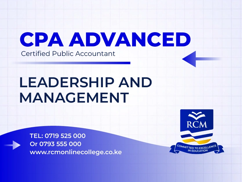 Leadership and Management, RCM Online College