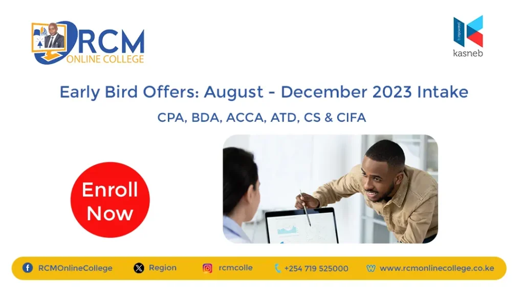 Early Bird Access, rcmonlinecollege.co.ke
