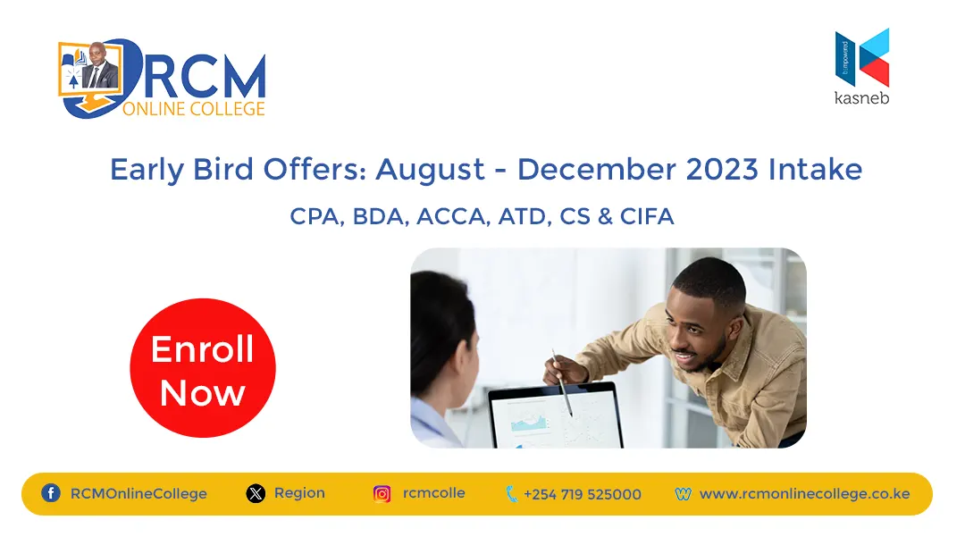 Early Bird Access, rcmonlinecollege.co.ke