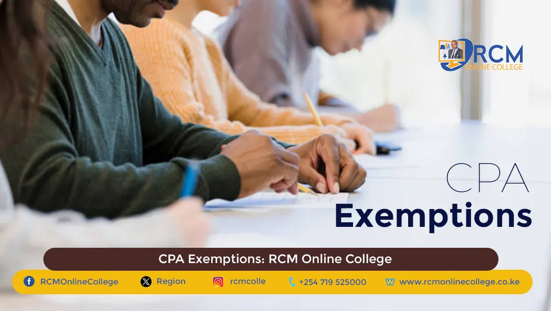 CPA Exemptions, RCM Online College