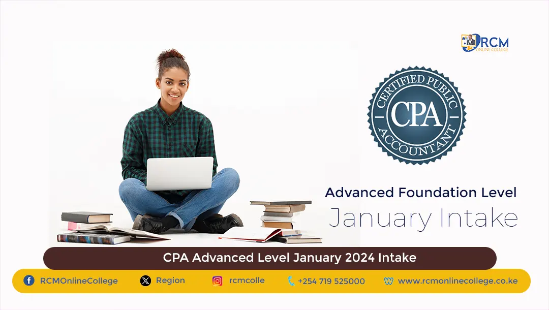 CPA Advanced Level January Intake 2024, RCM Online College