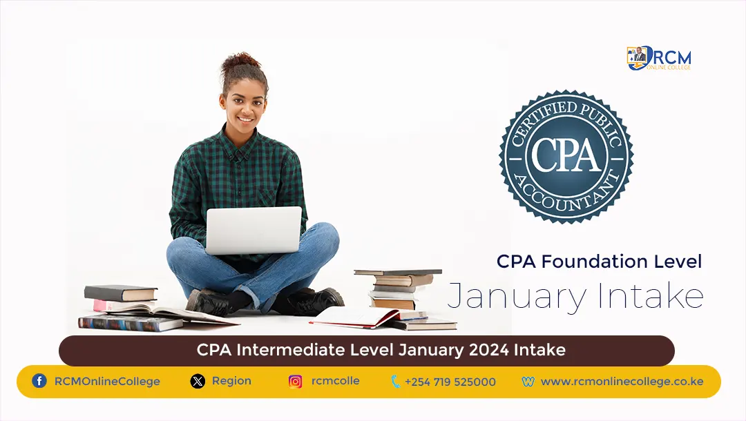 CPA Foundation Level January 2024 Intake, RCM Online College