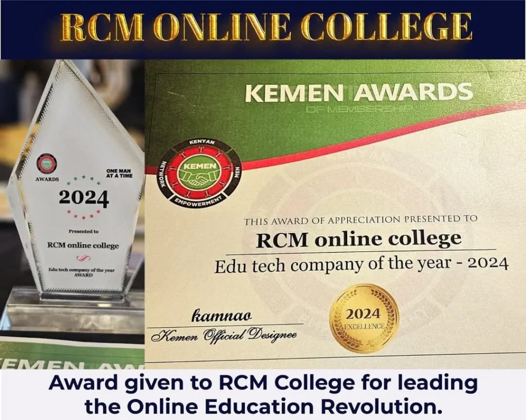 RCM Online College, Edu-Tech College of the Year 2024, CPA courses in Kenya, CIFA study loans, online learning Kenya