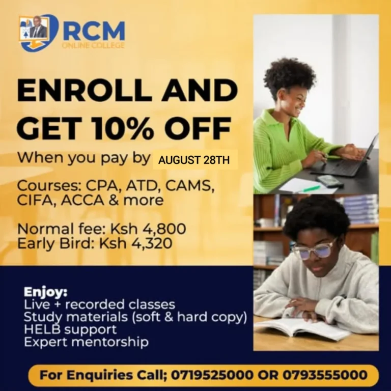 Offer, RCM Online College