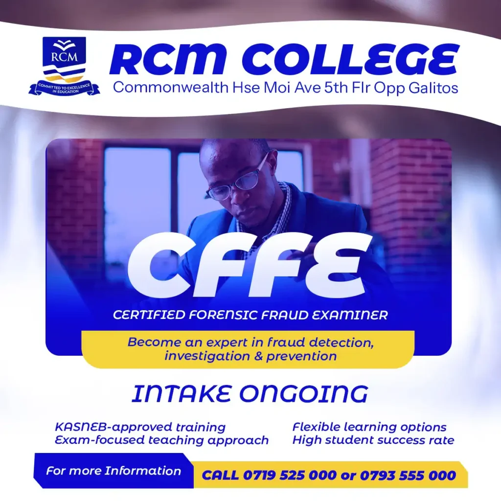 KASNEB accredited colleges in Kenya, KASNEB approved institutions, CPA accredited college, Online KASNEB college, RCM Online College