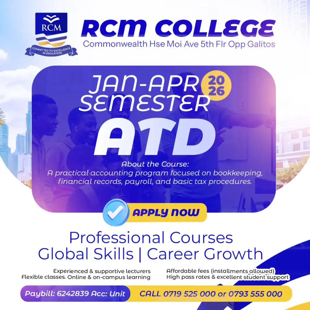 KASNEB accredited colleges in Kenya, KASNEB approved institutions, CPA accredited college, Online KASNEB college, RCM Online College