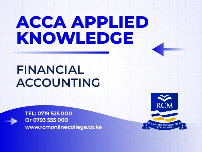 RCM Online College, ACCA, Financial Accounting