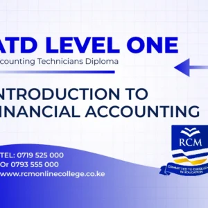 RCM Online College, Introduction to financial accounting
