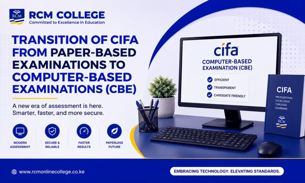 CIFA CBE 2026, CIFA Computer Based Examinations, KASNEB CIFA, CIFA Foundation Level, CIFA August 2026, KASNEB CBE, CIFA exam changes, Computer Based Exams Kenya, CIFA revision, KASNEB revision, RCM Online College, Block Revision 2026, CIFA preparation, KASNEB training, Professional Ethics and Governance, Regulation of Financial Markets, Introduction to Finance and Investments, KASNEB August 2026, CIFA students Kenya, KASNEB courses